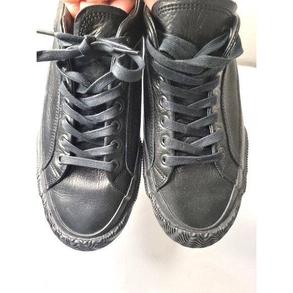 Japan Spingle Move Black Leather Lace Up Sneakers Men's Size S US 7-7.5 - Picture 12 of 12